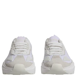 White Leather Daymaster Low Top Sneakers Shoes