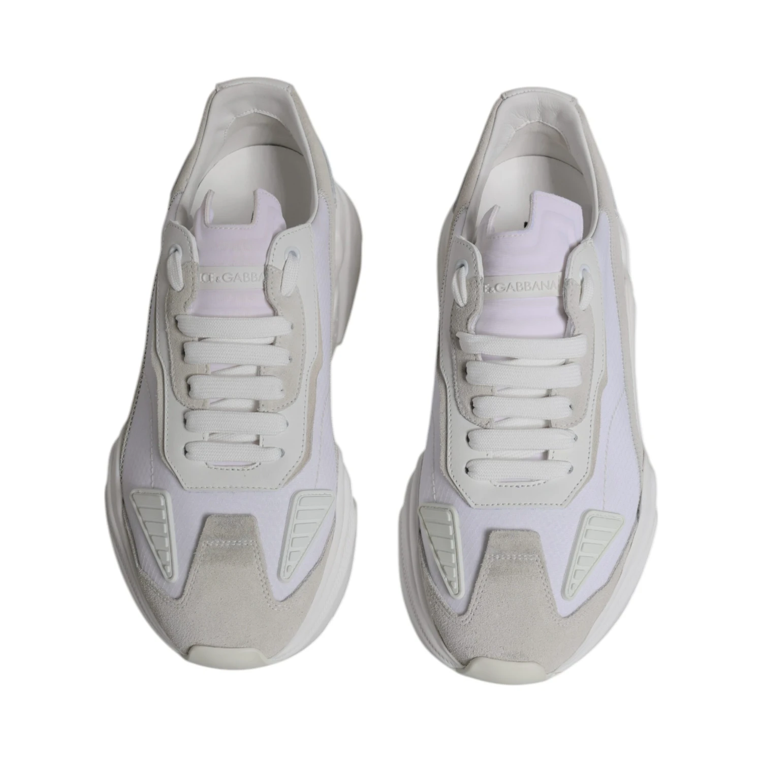 White Leather Daymaster Low Top Sneakers Shoes