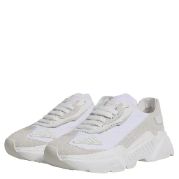 White Leather Daymaster Low Top Sneakers Shoes