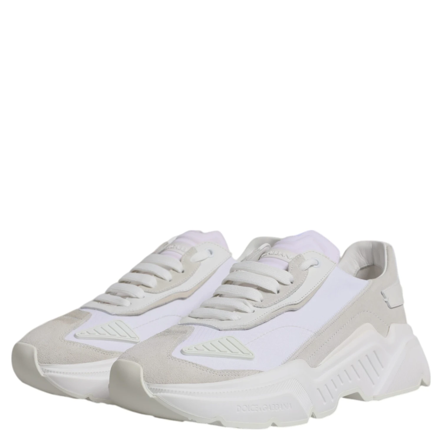 White Leather Daymaster Low Top Sneakers Shoes