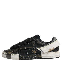 Black White Portofino Low Top Sneakers Shoes