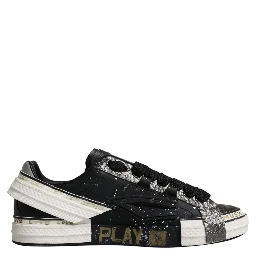 Black White Portofino Low Top Sneakers Shoes