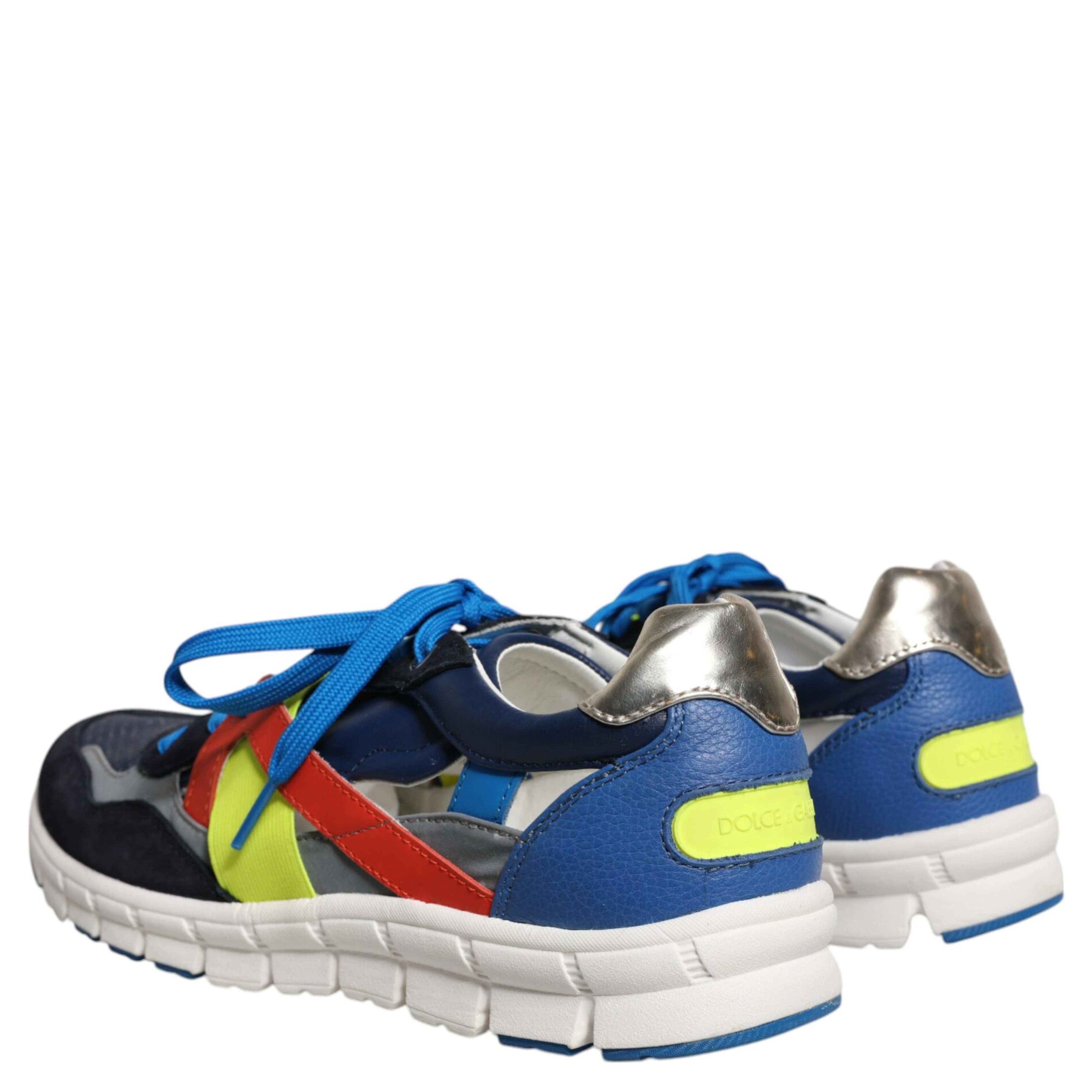 Multicolor Leather Suede Low Top Sneakers Shoes