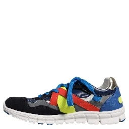 Multicolor Leather Suede Low Top Sneakers Shoes