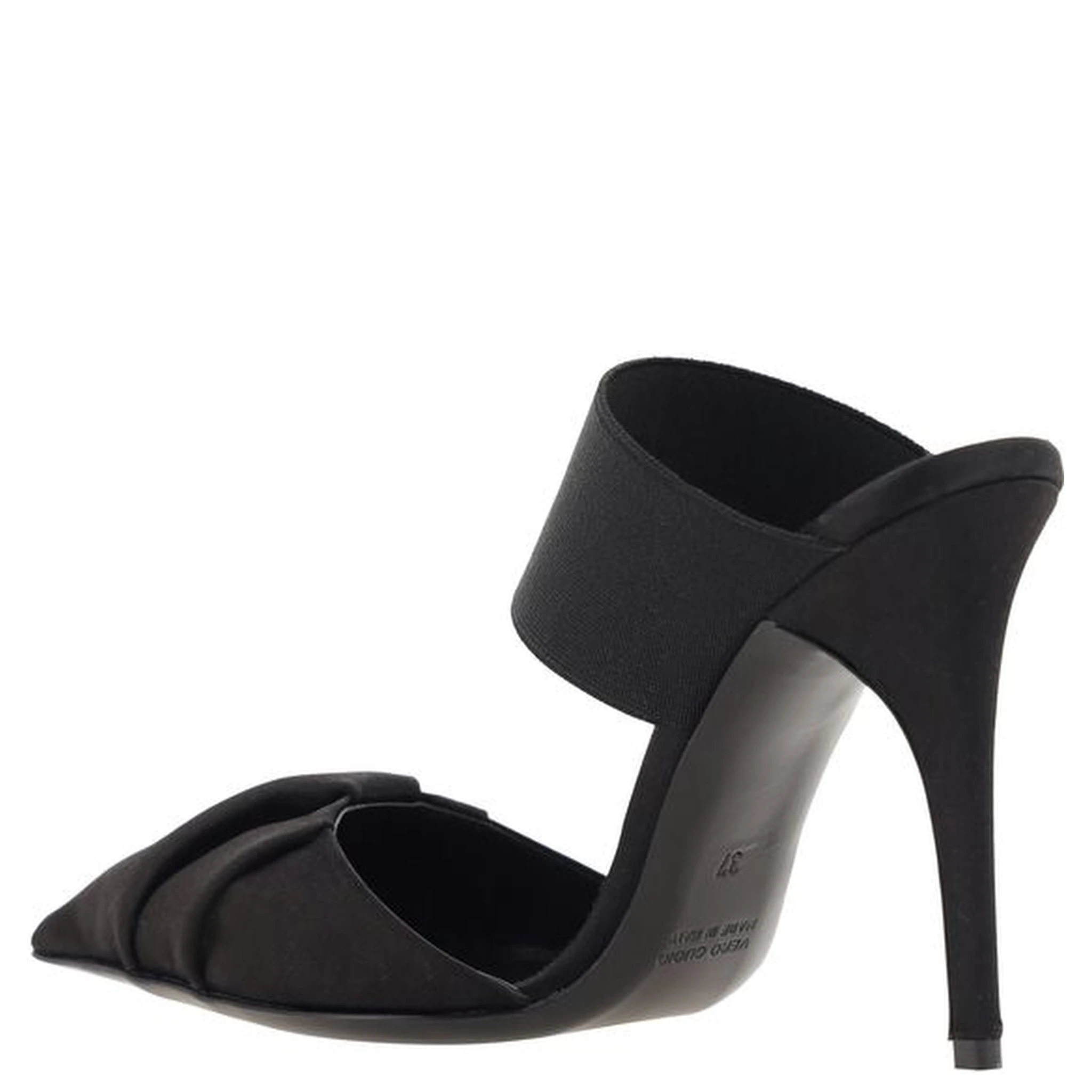 Black Calf Leather Bos Taurus High Heel Pumps