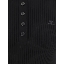 Black Viscose Polo Shirt