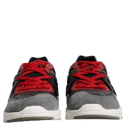 Multicolor Leather Suede Low Top Sneakers Shoes