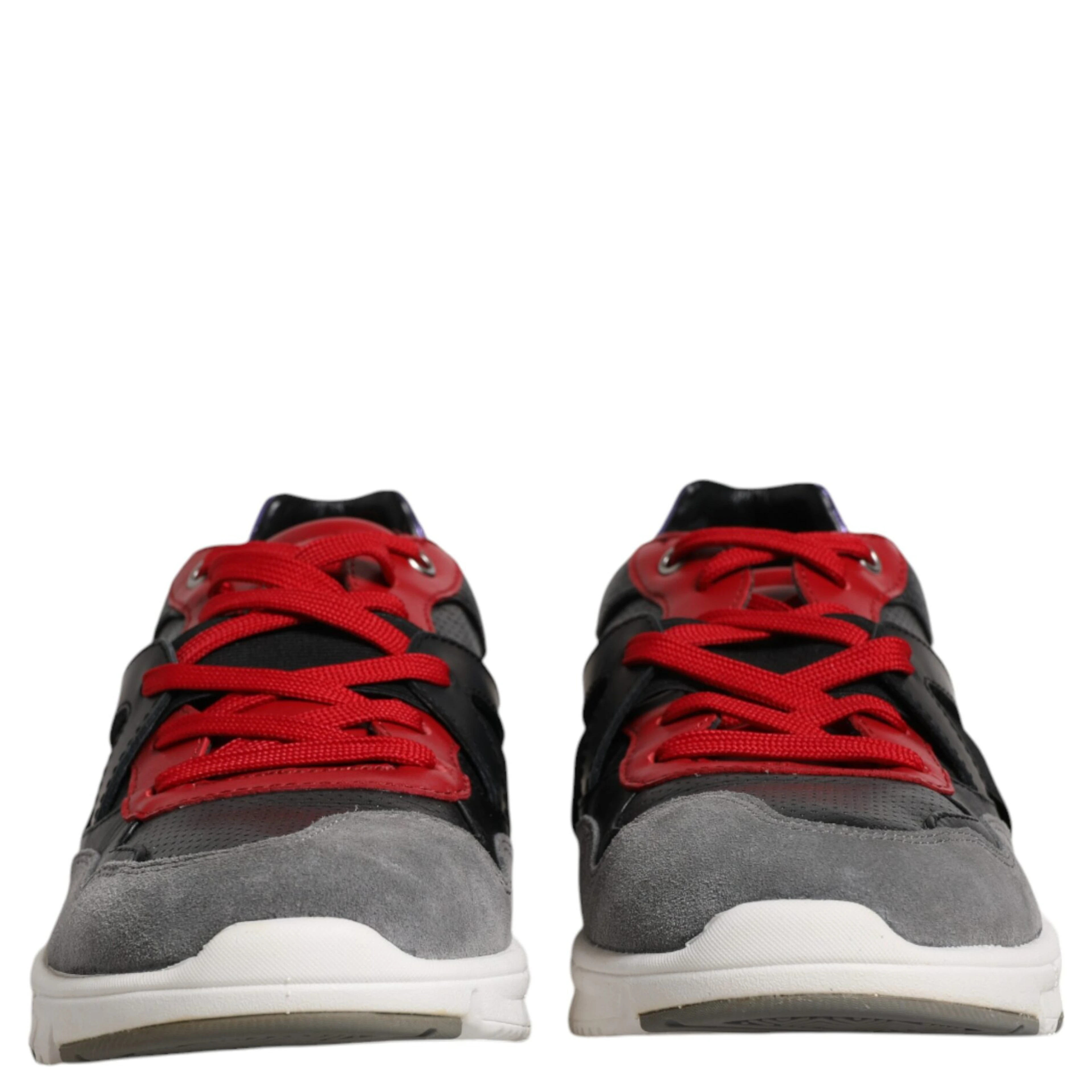 Multicolor Leather Suede Low Top Sneakers Shoes