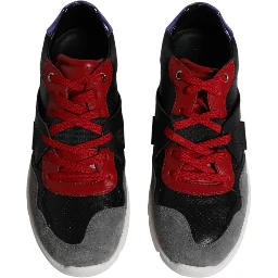 Multicolor Leather Suede Low Top Sneakers Shoes