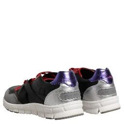 Multicolor Leather Suede Low Top Sneakers Shoes
