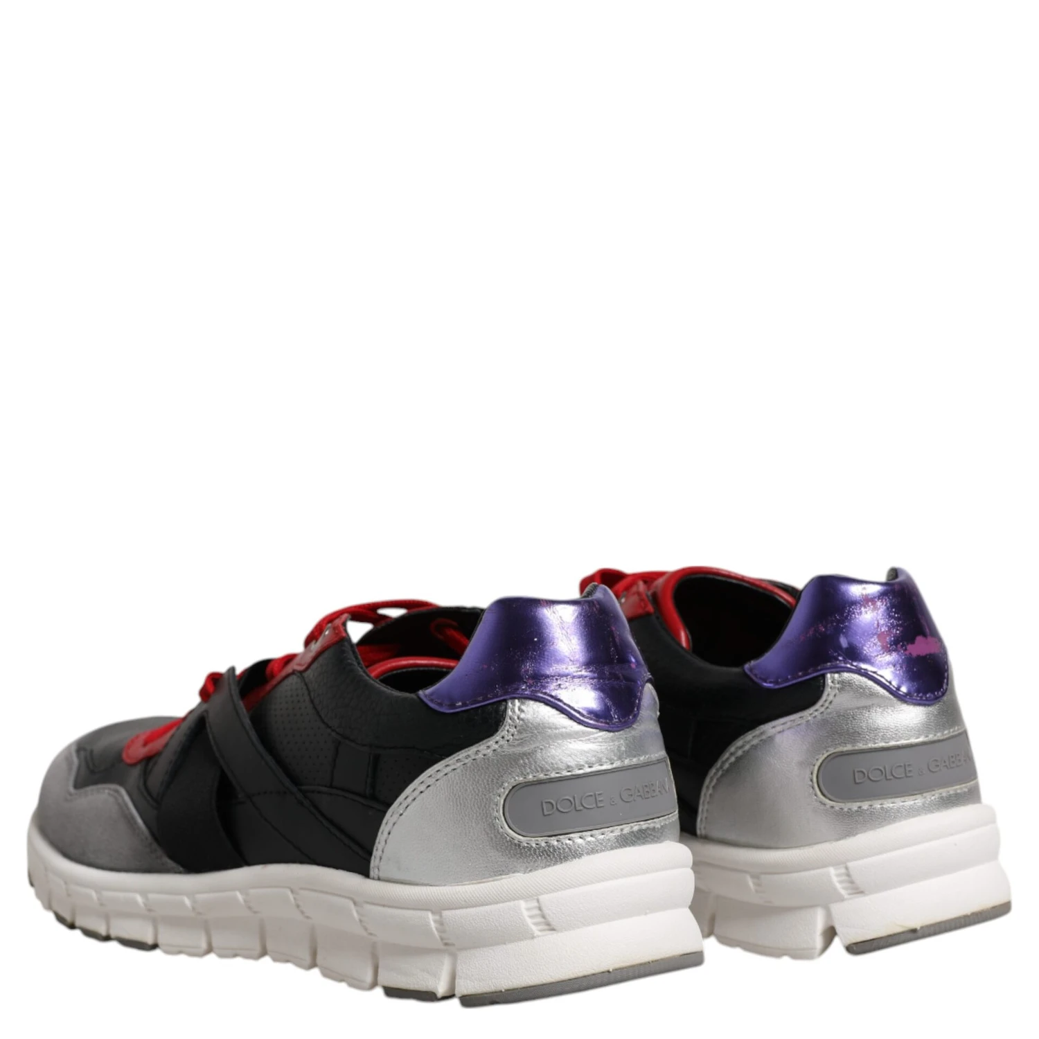 Multicolor Leather Suede Low Top Sneakers Shoes