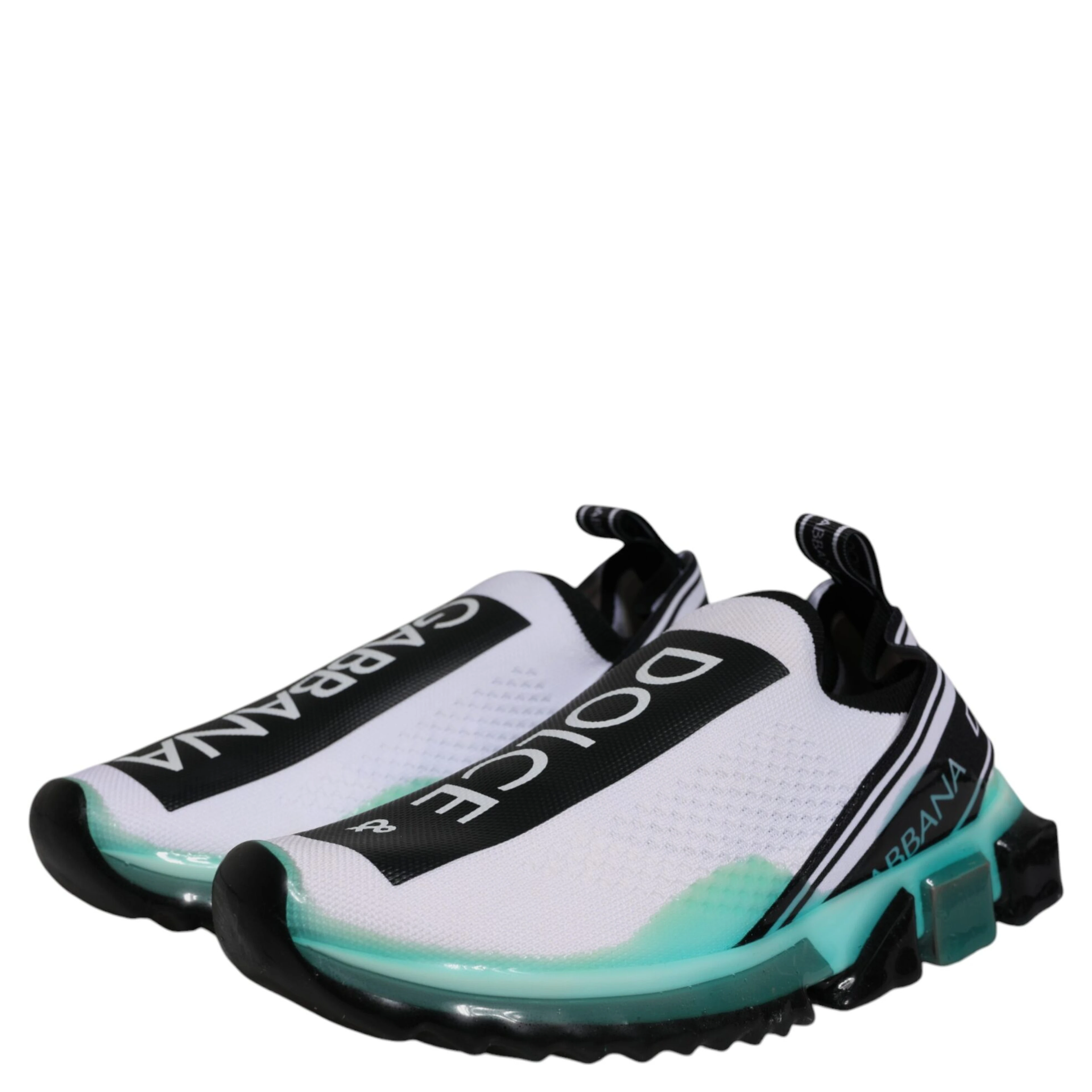 White Blue Sorrento Slip On Sneakers Shoes