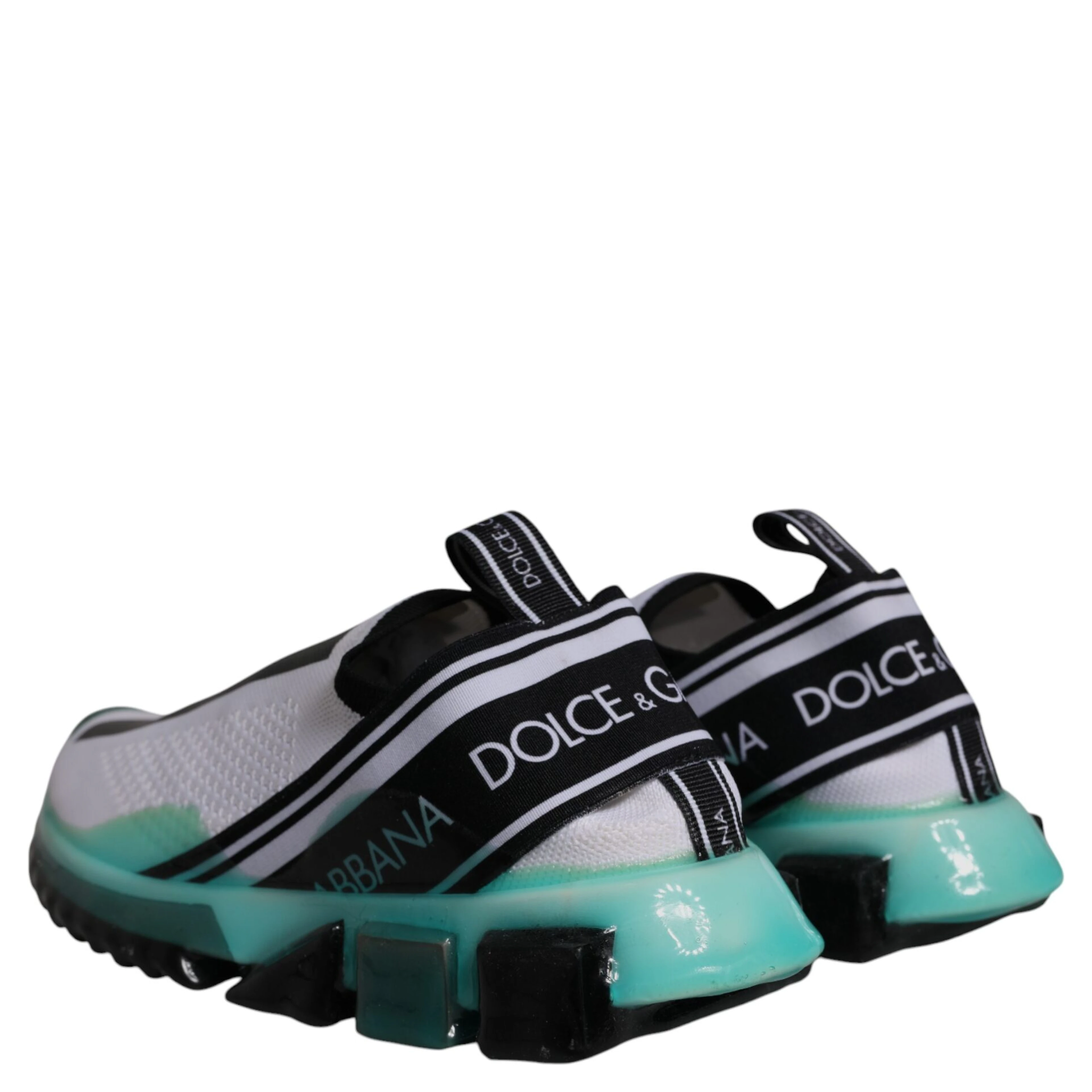 White Blue Sorrento Slip On Sneakers Shoes