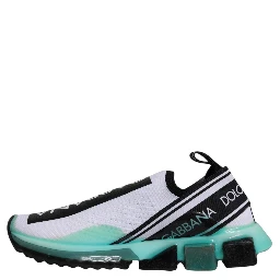White Blue Sorrento Slip On Sneakers Shoes