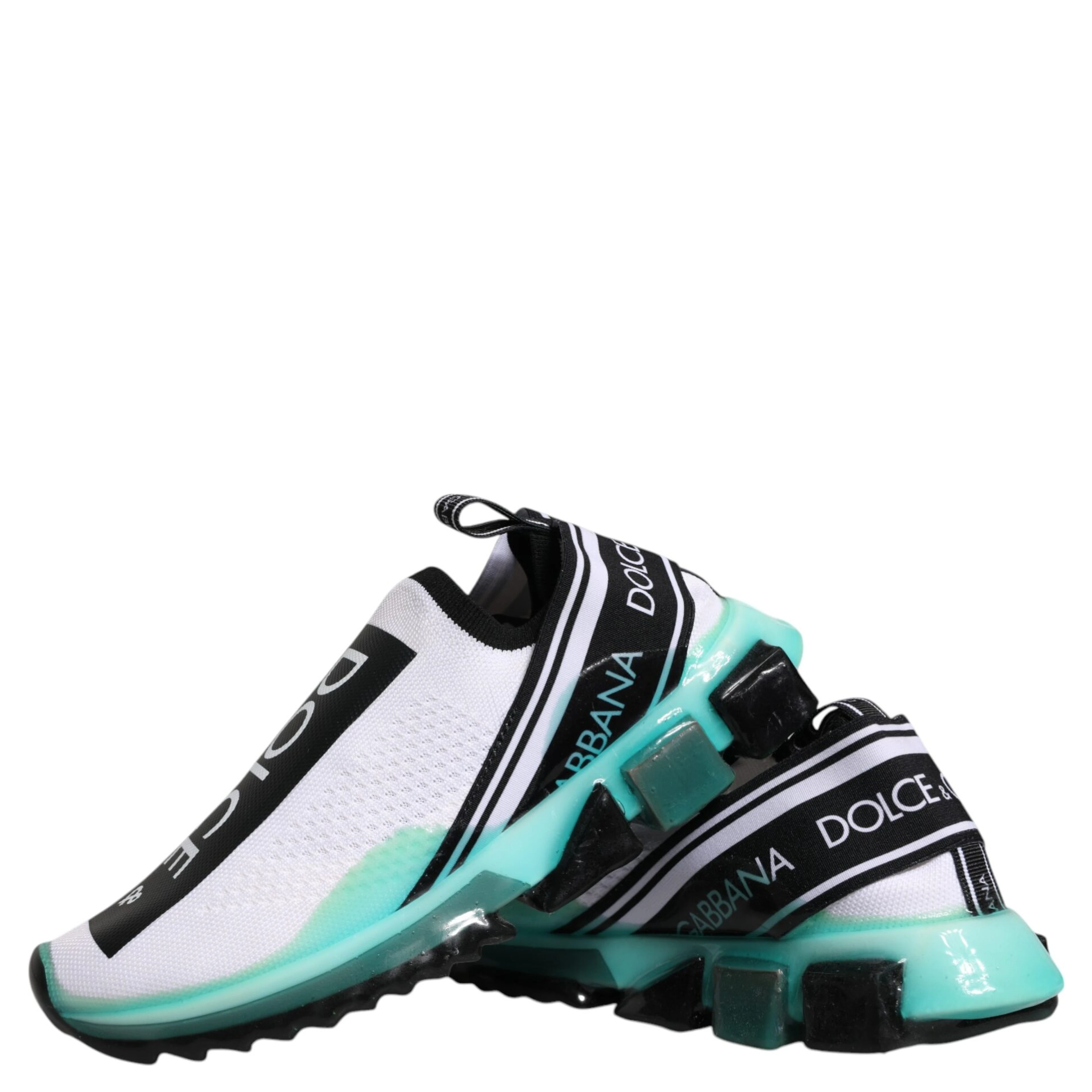 White Blue Sorrento Slip On Sneakers Shoes