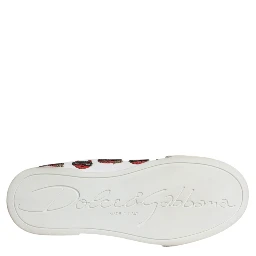 White Devil Face Portofino Sneakers Shoes