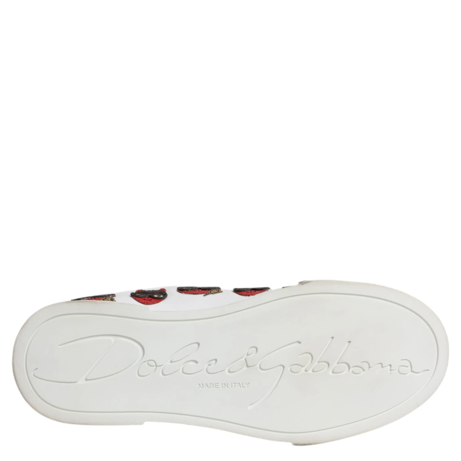 White Devil Face Portofino Sneakers Shoes