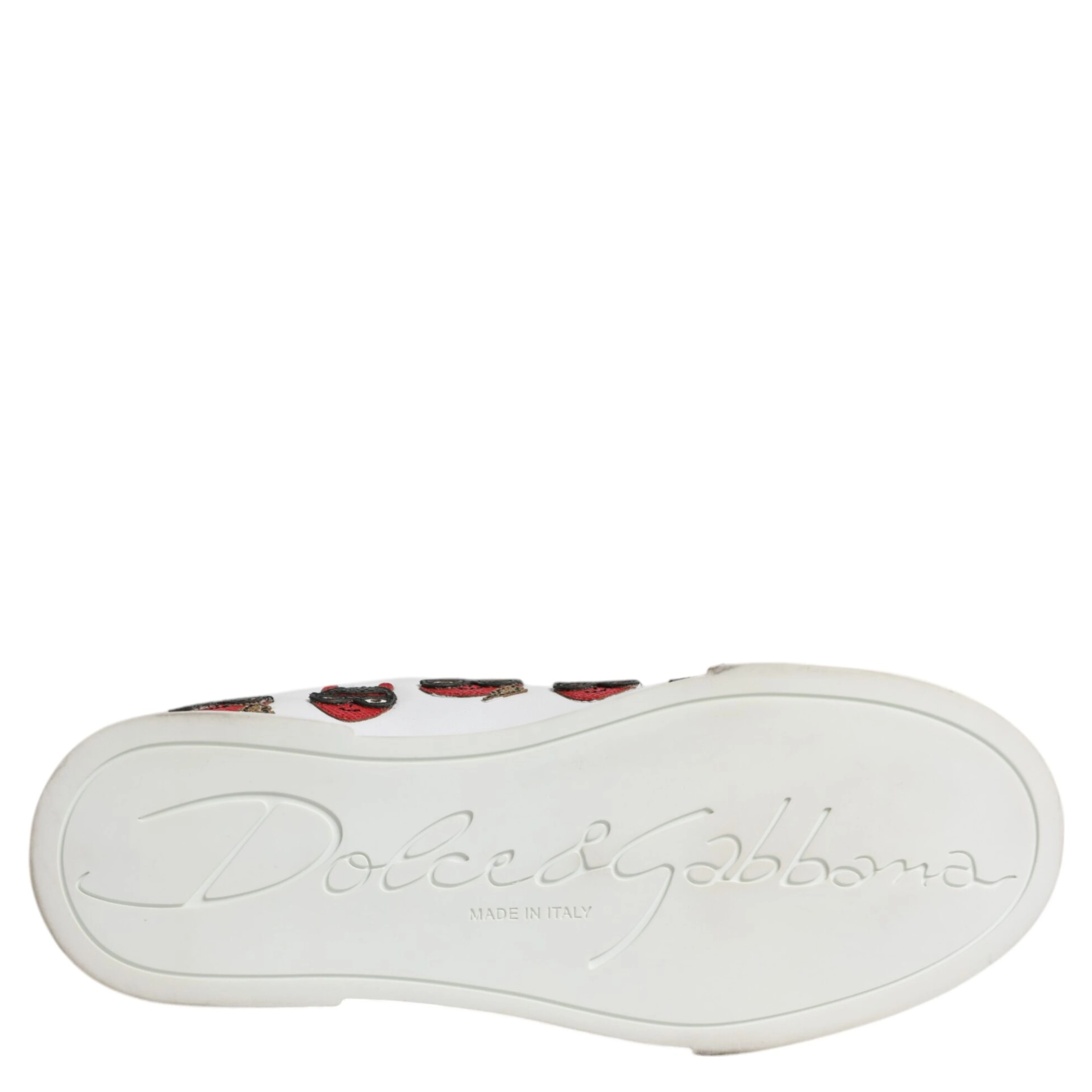 White Devil Face Portofino Sneakers Shoes