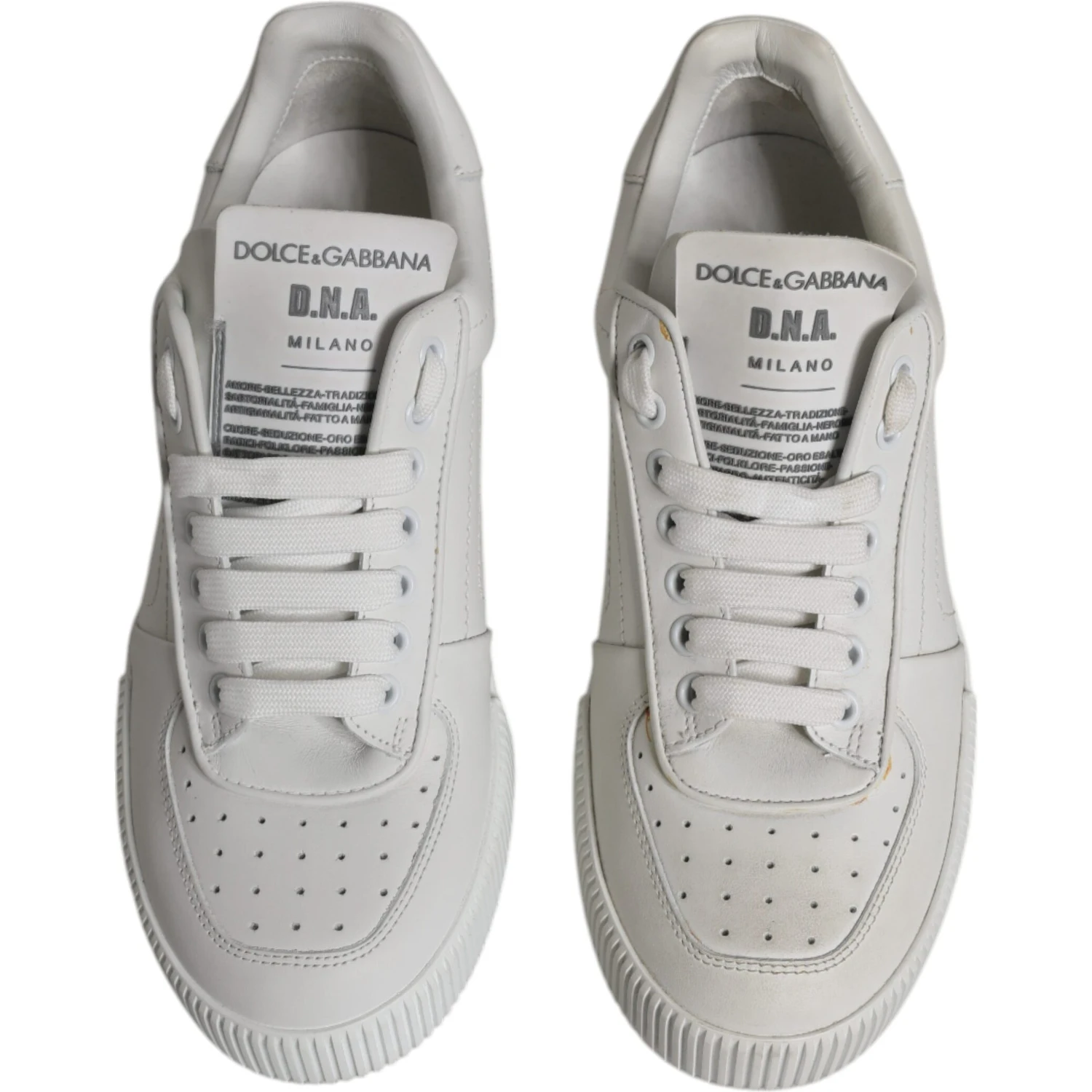 White Miami Leather Low Top Sneakers Shoes