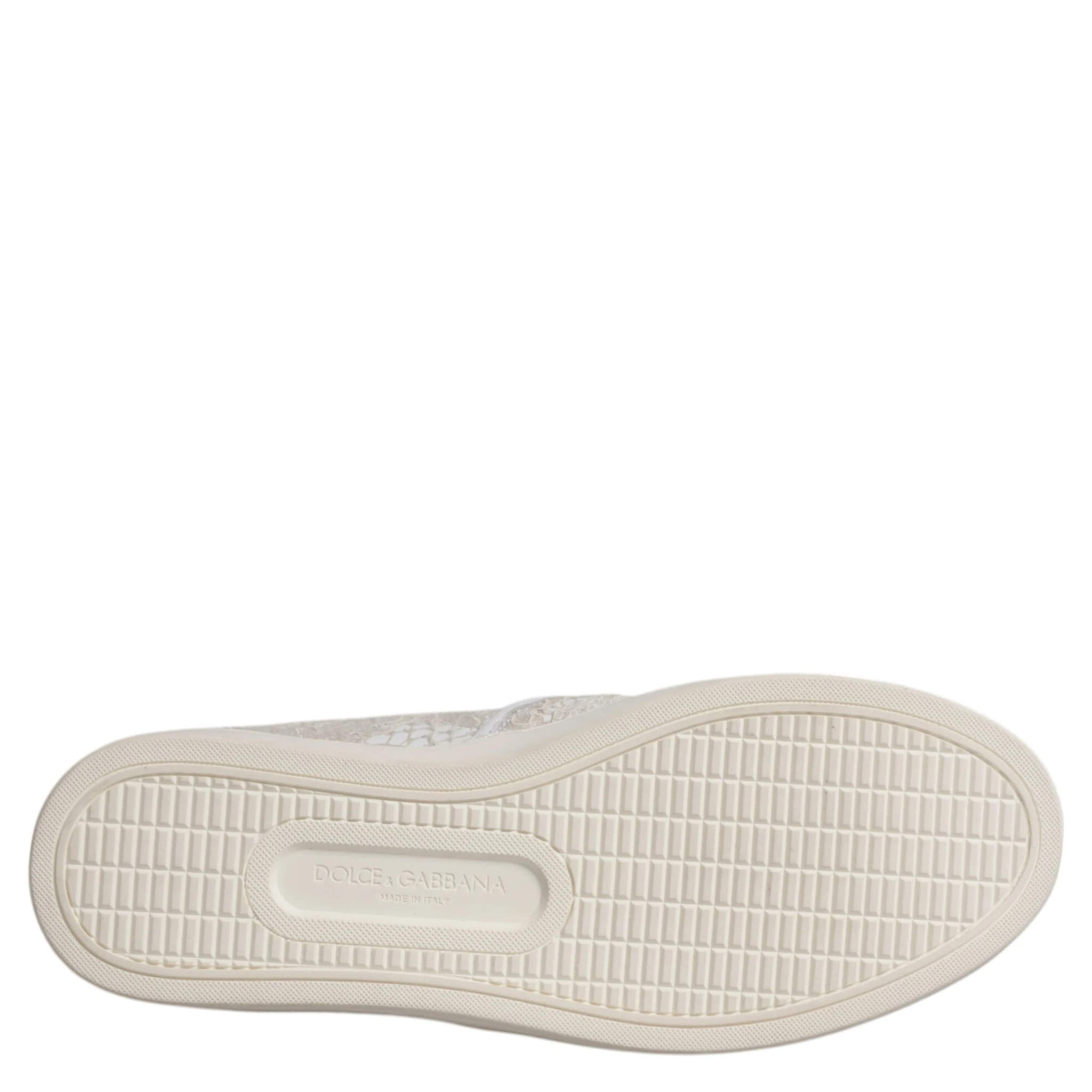 White Floral Lace Slip On Loafers Shoes