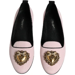 Light Pink Velvet Slip On Loafers Flats Shoes