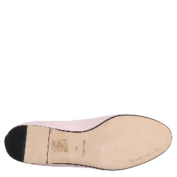 Light Pink Velvet Slip On Loafers Flats Shoes