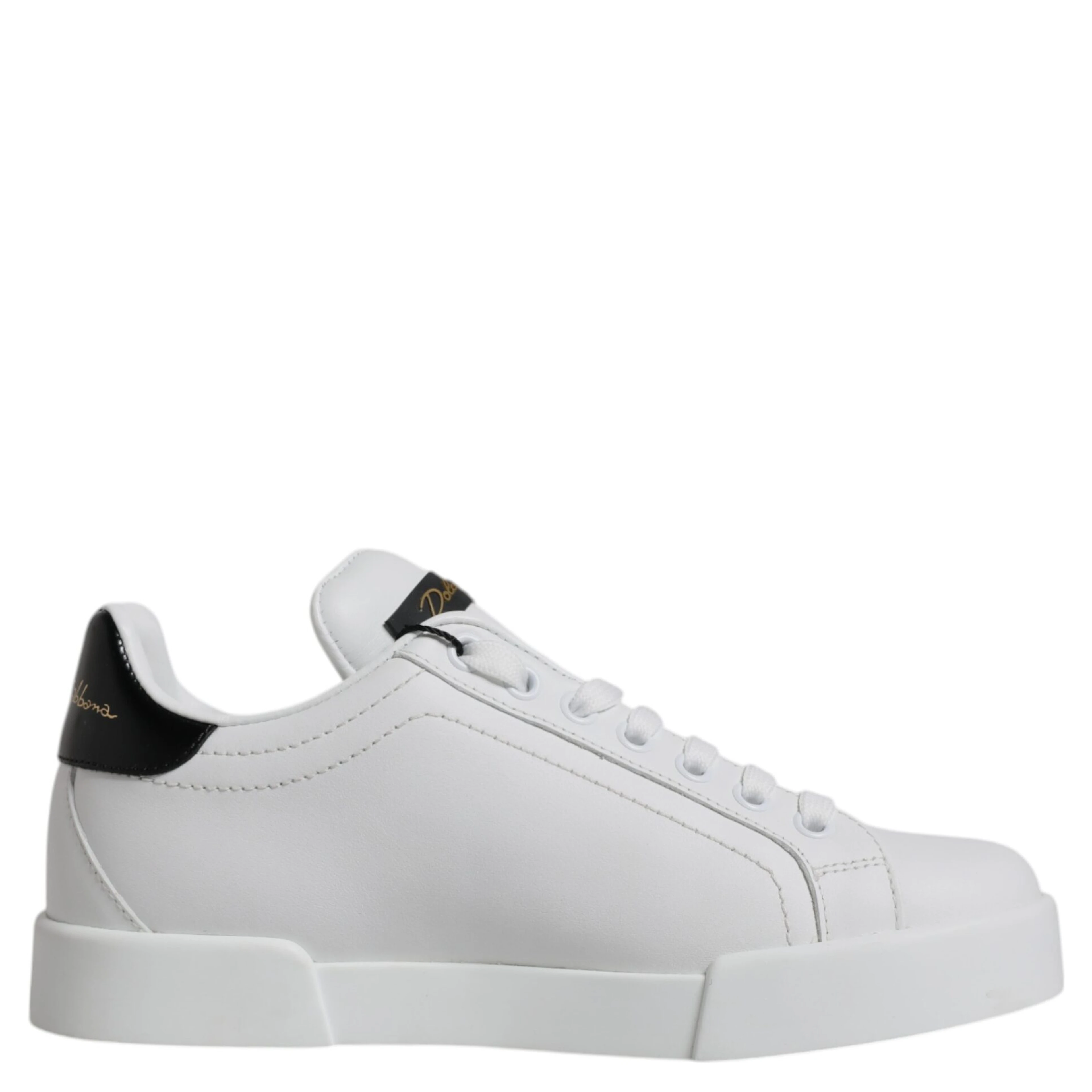 White Leather Classic Low Top Sneakers Shoes