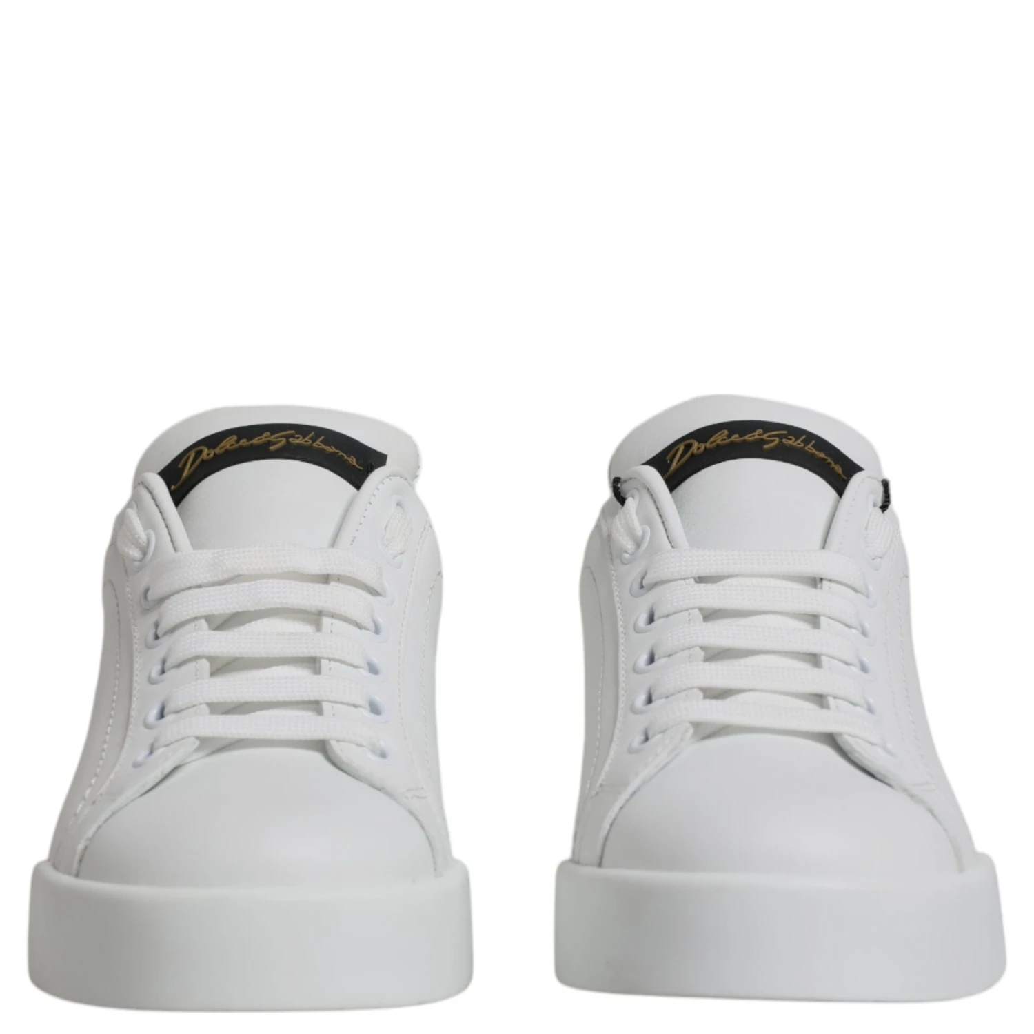White Leather Classic Low Top Sneakers Shoes