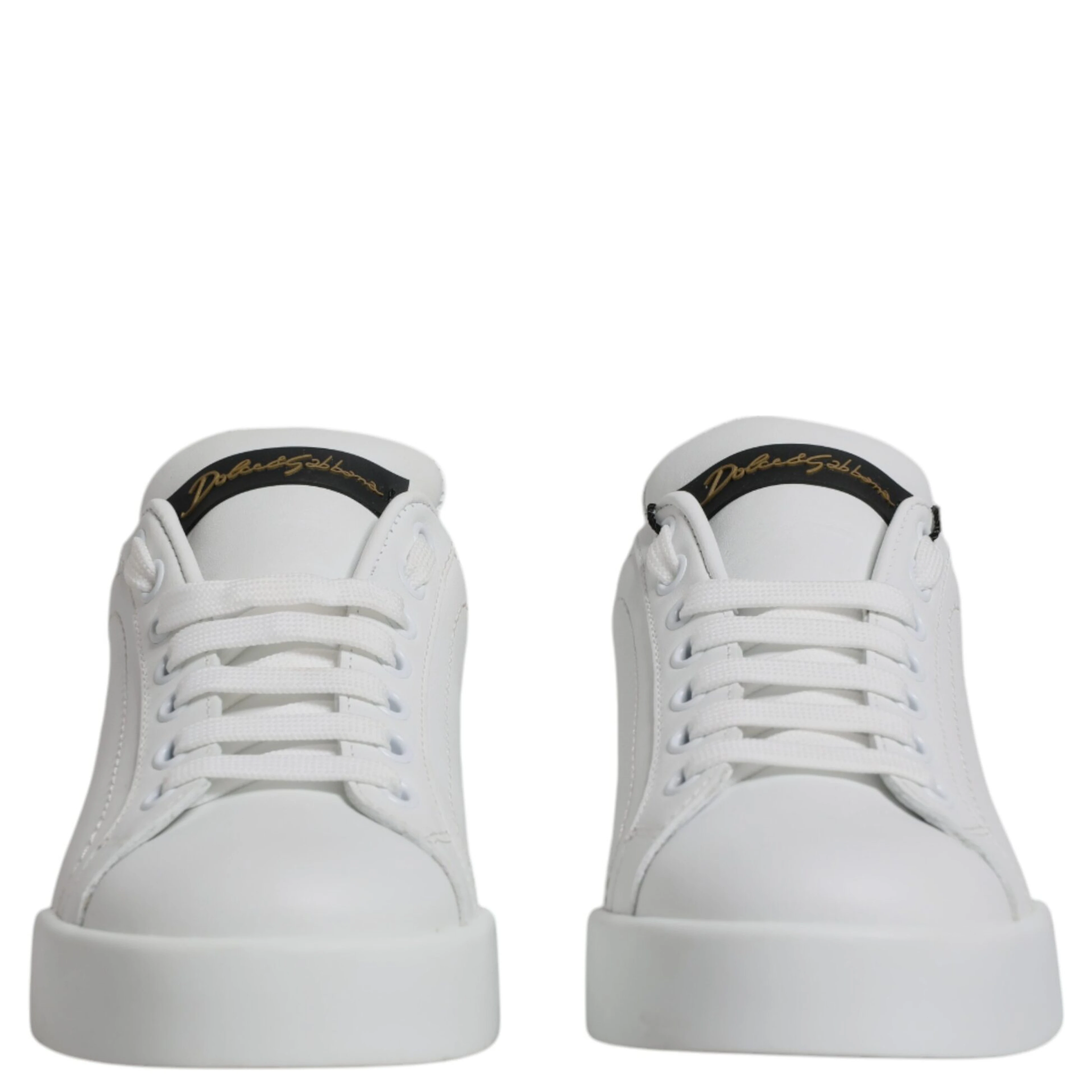White Leather Classic Low Top Sneakers Shoes