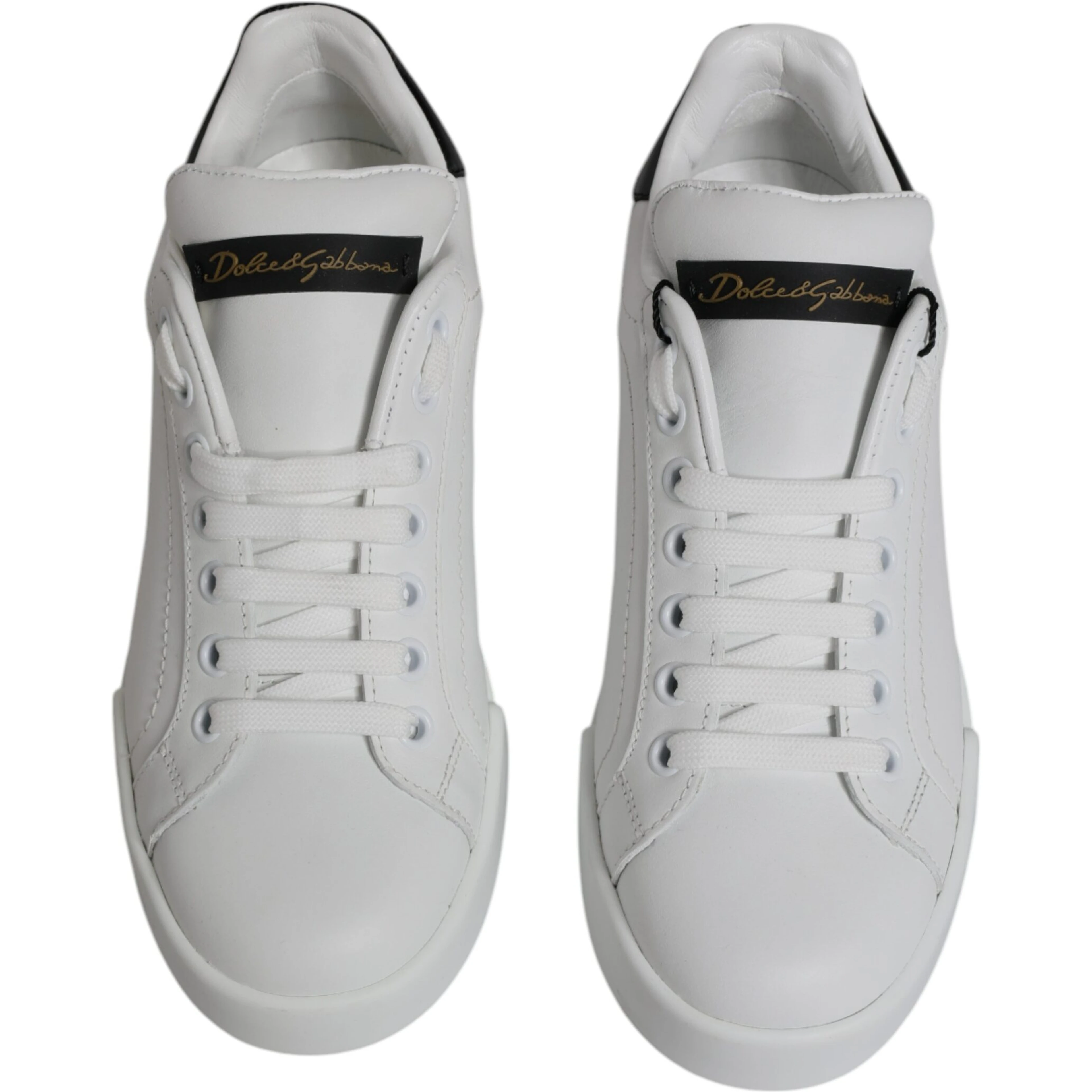 White Leather Classic Low Top Sneakers Shoes