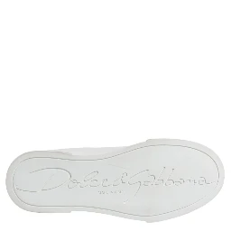 White Leather Classic Low Top Sneakers Shoes