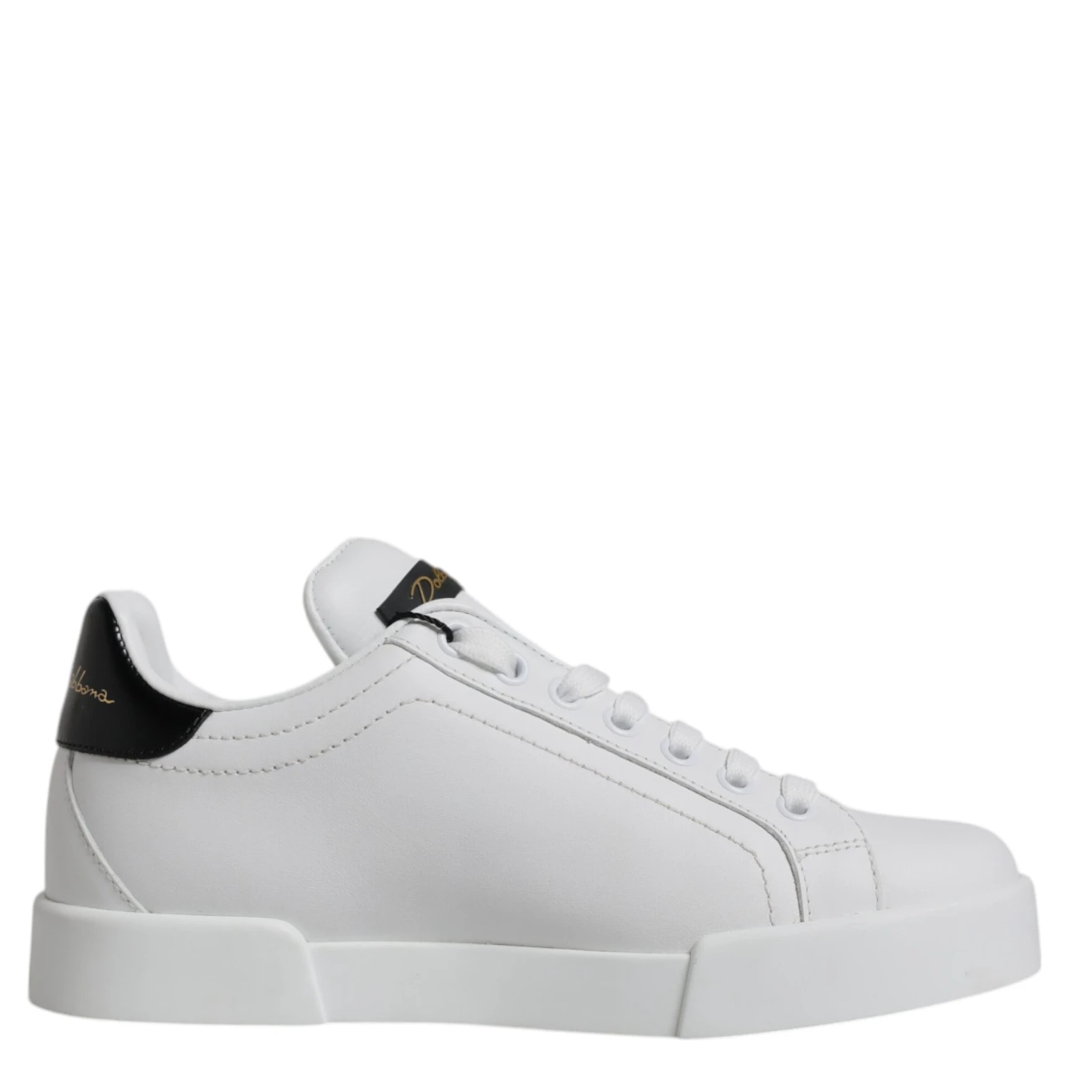 White Leather Classic Low Top Sneakers Shoes