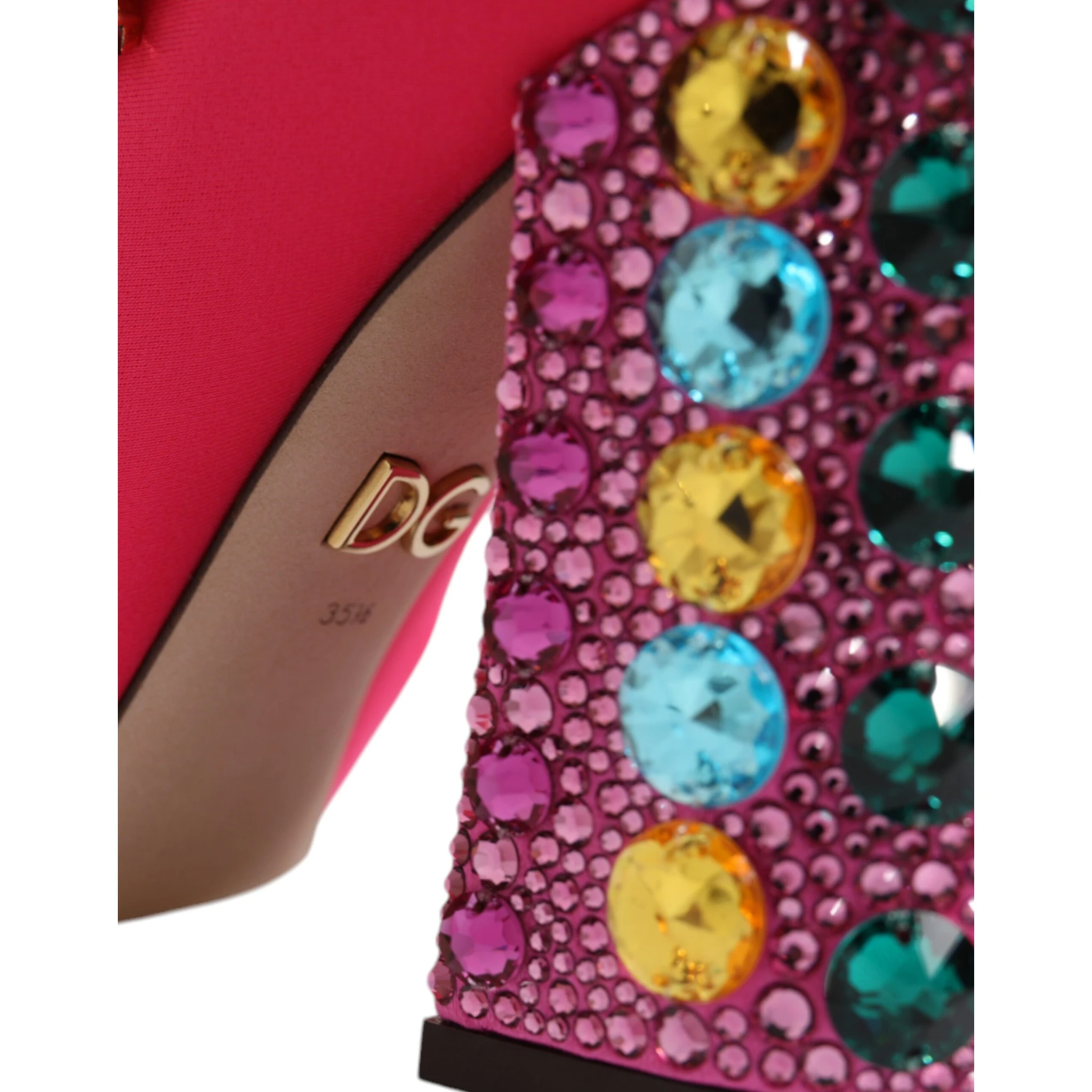Pink Nylon Crystal Vally High Boots Shoes