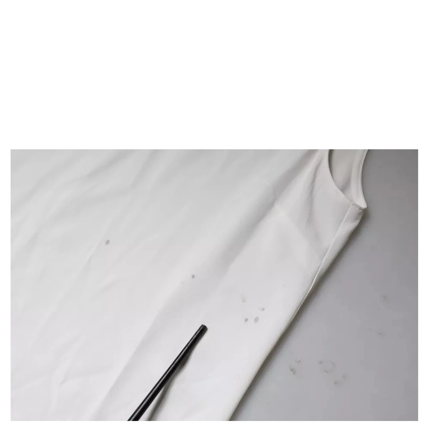 White Mock Neckline Sleeveless Tank Blouse Top