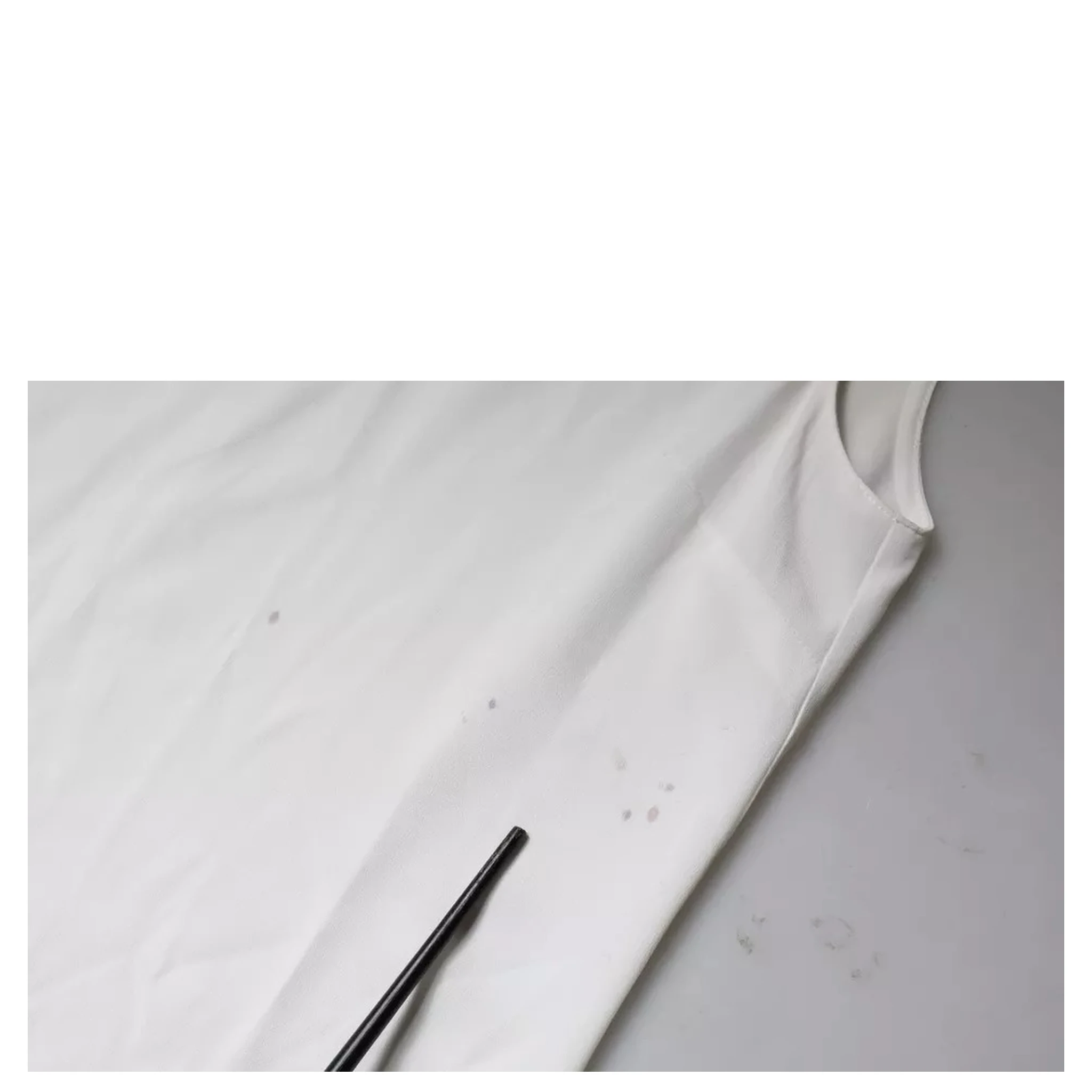 White Mock Neckline Sleeveless Tank Blouse Top