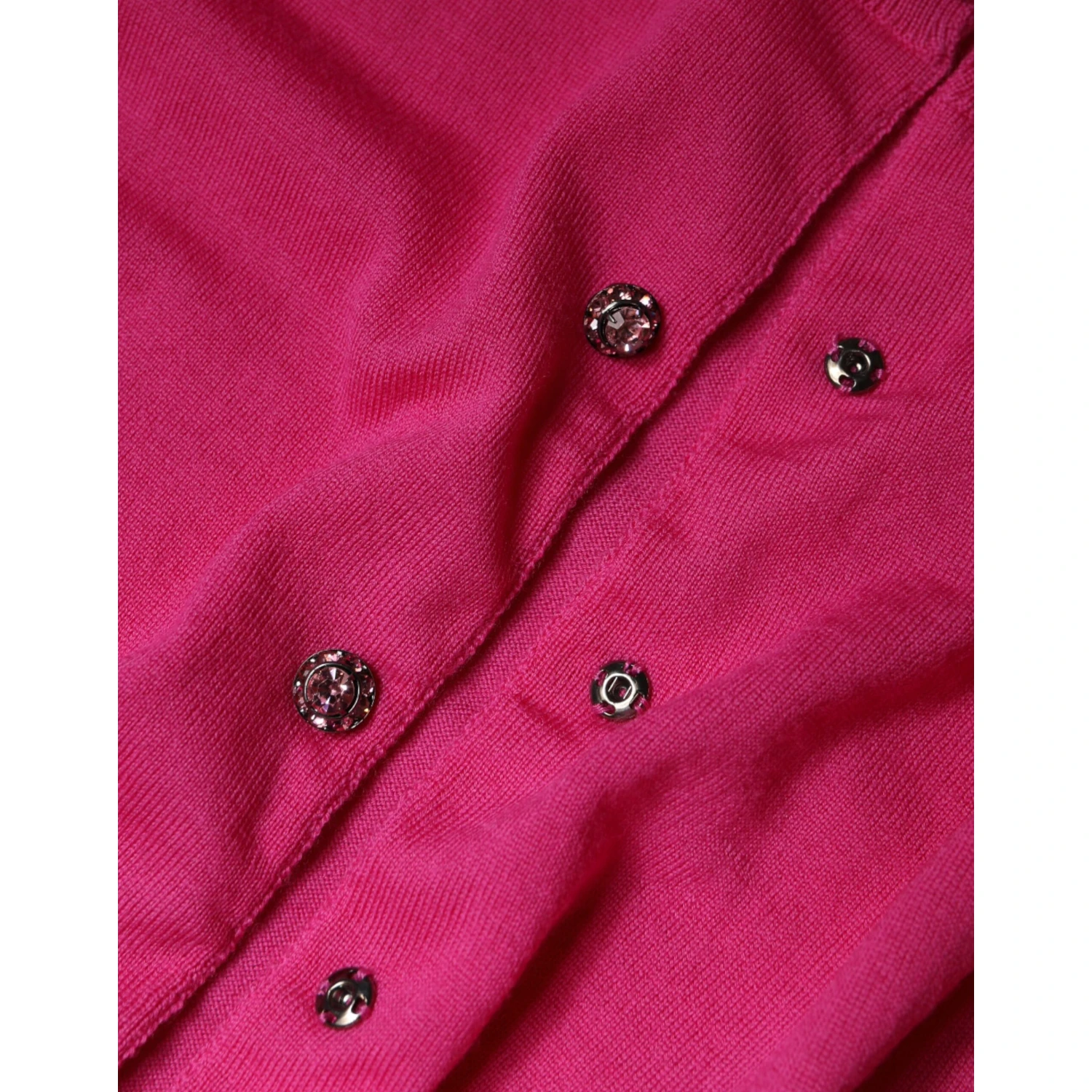 Pink Wool Button Down Cardigan Sweater