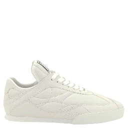 White Calf Leather Bos Taurus Low Top Sneakers