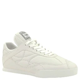 White Calf Leather Bos Taurus Low Top Sneakers