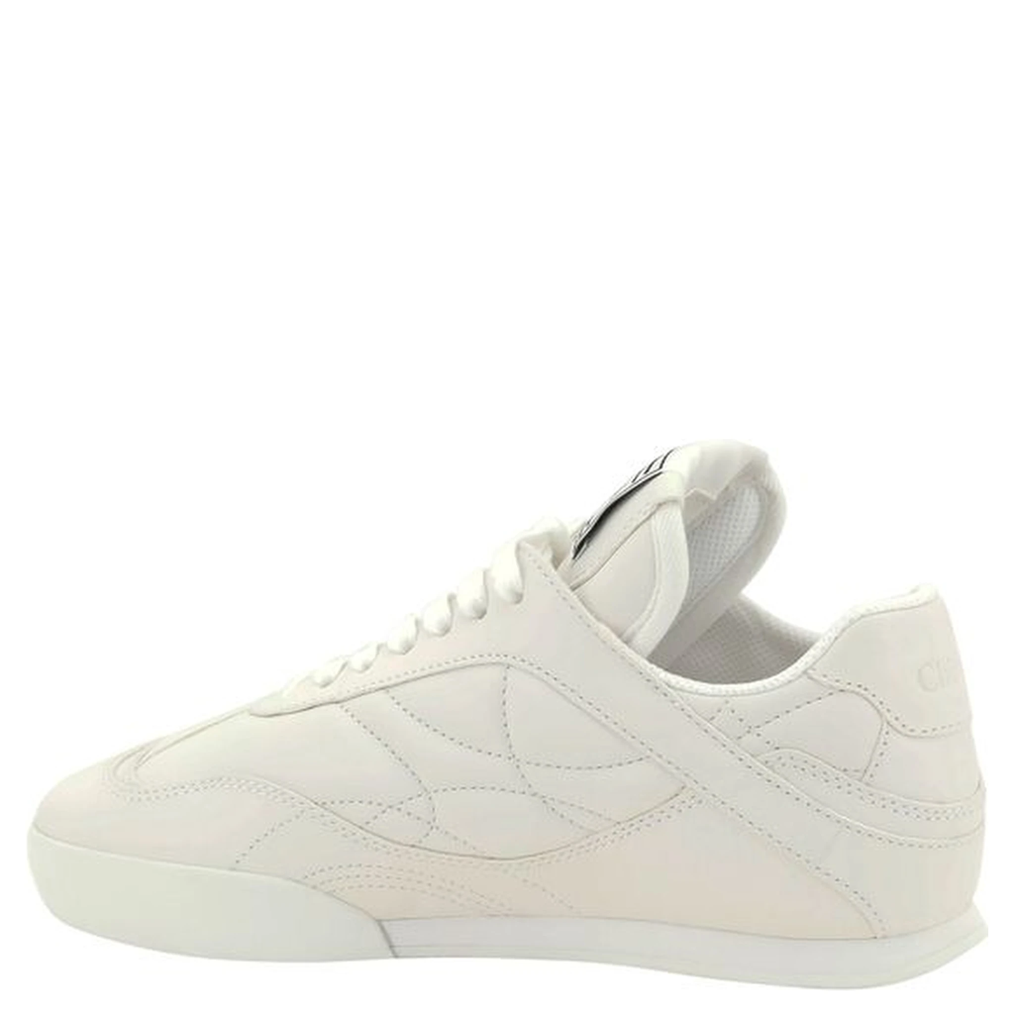 White Calf Leather Bos Taurus Low Top Sneakers