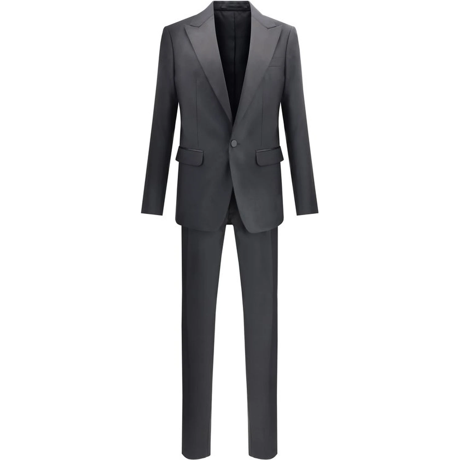 Black Fleece Wool Two-Piece Suit