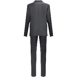 Black Fleece Wool Two-Piece Suit