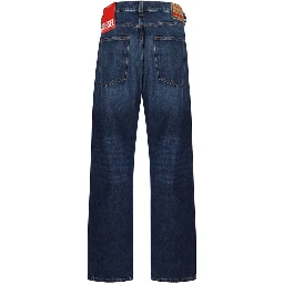 Blue Cotton Relaxed Fit Jeans