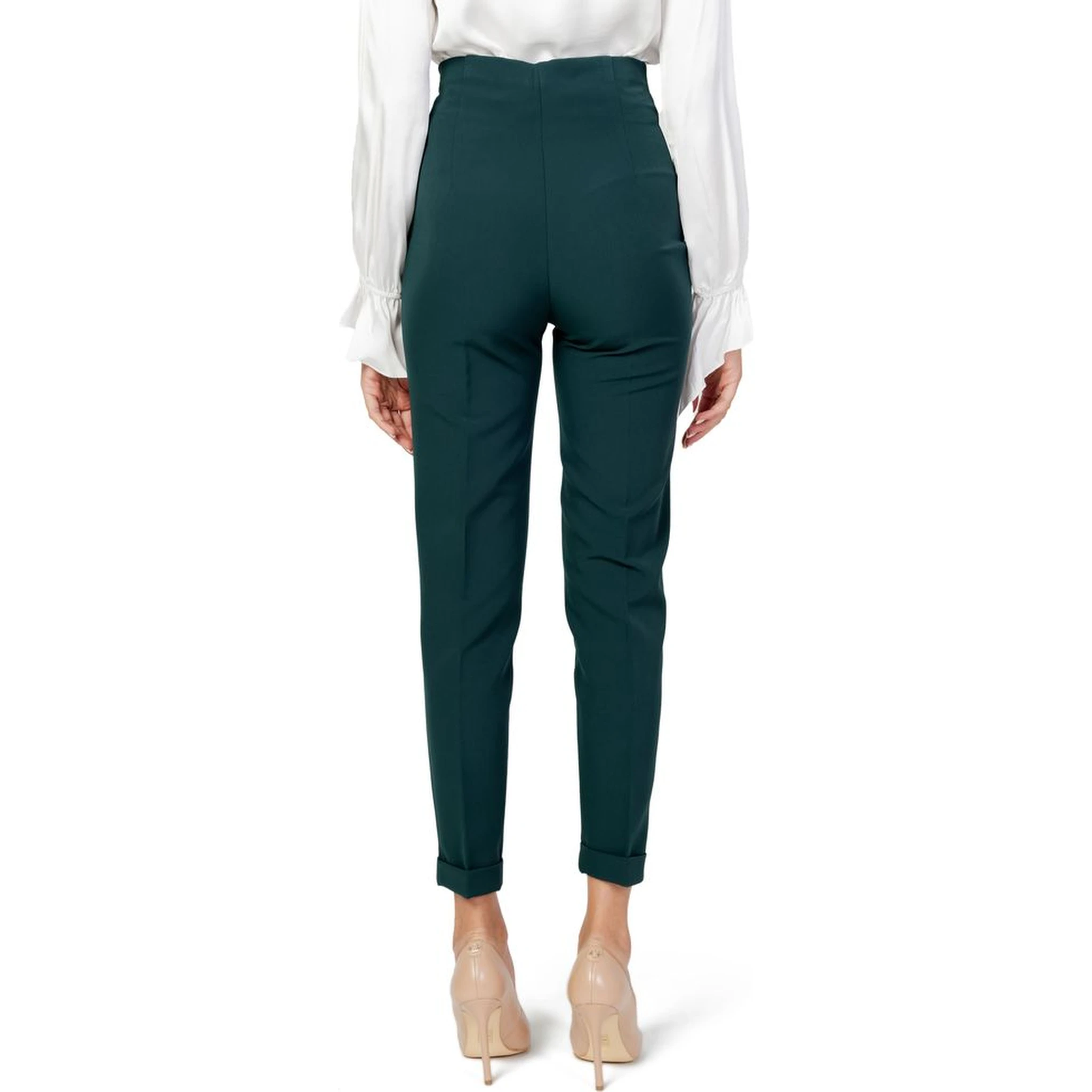 Green Polyester Pants