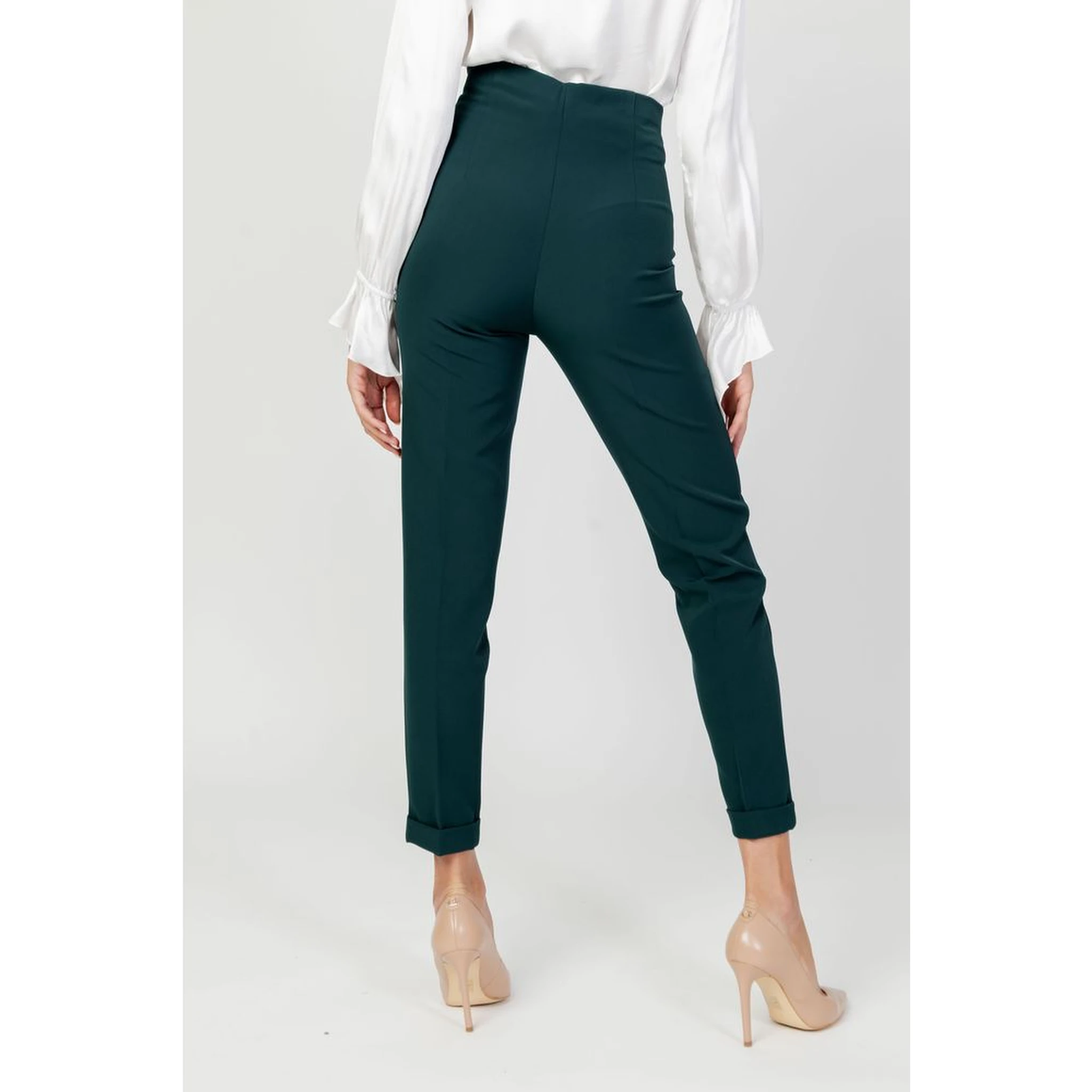 Green Polyester Pants