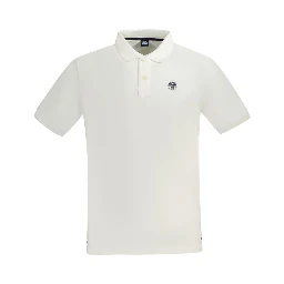 White Cotton Polo Shirt