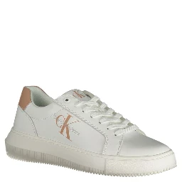 White Polyester Sneaker