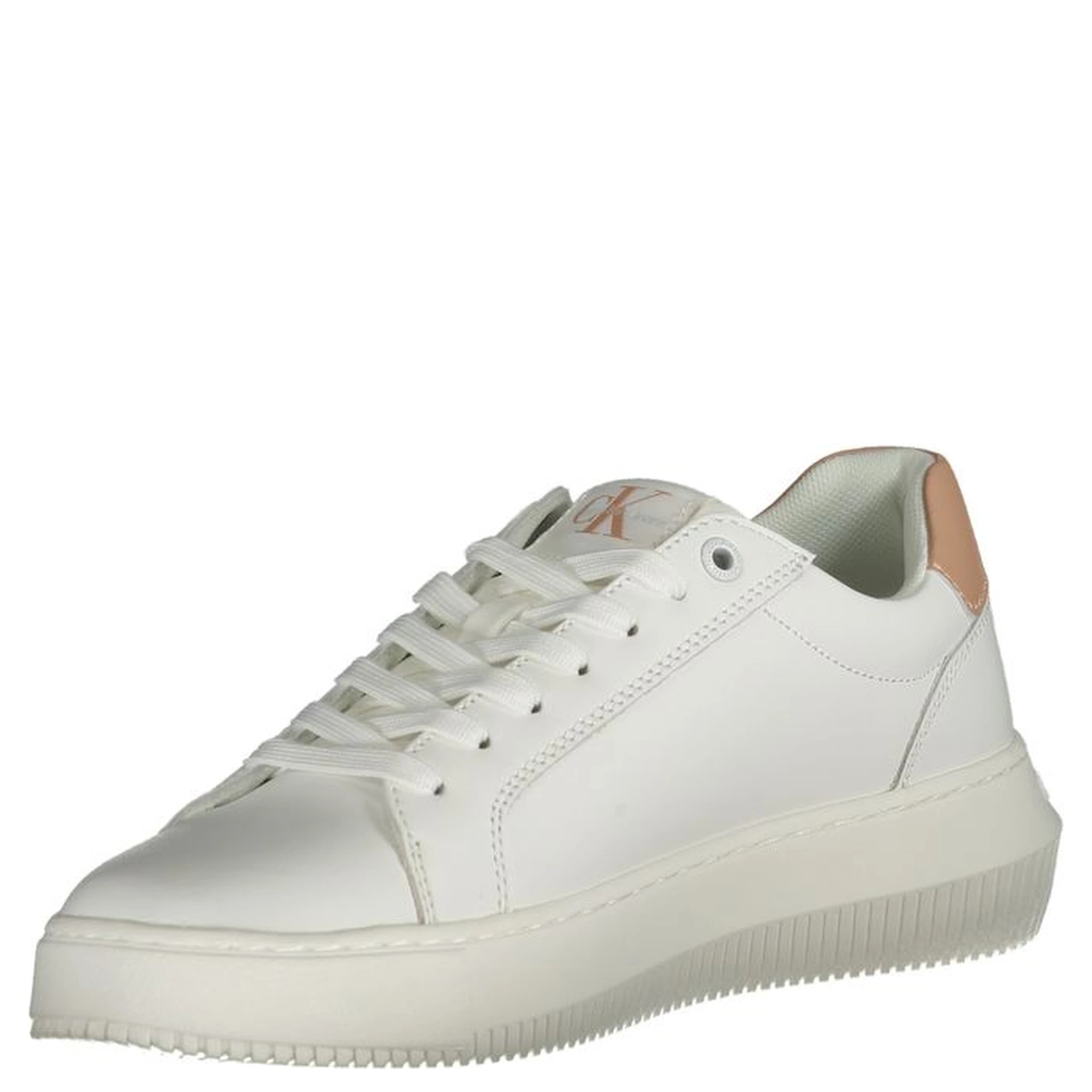 White Polyester Sneaker