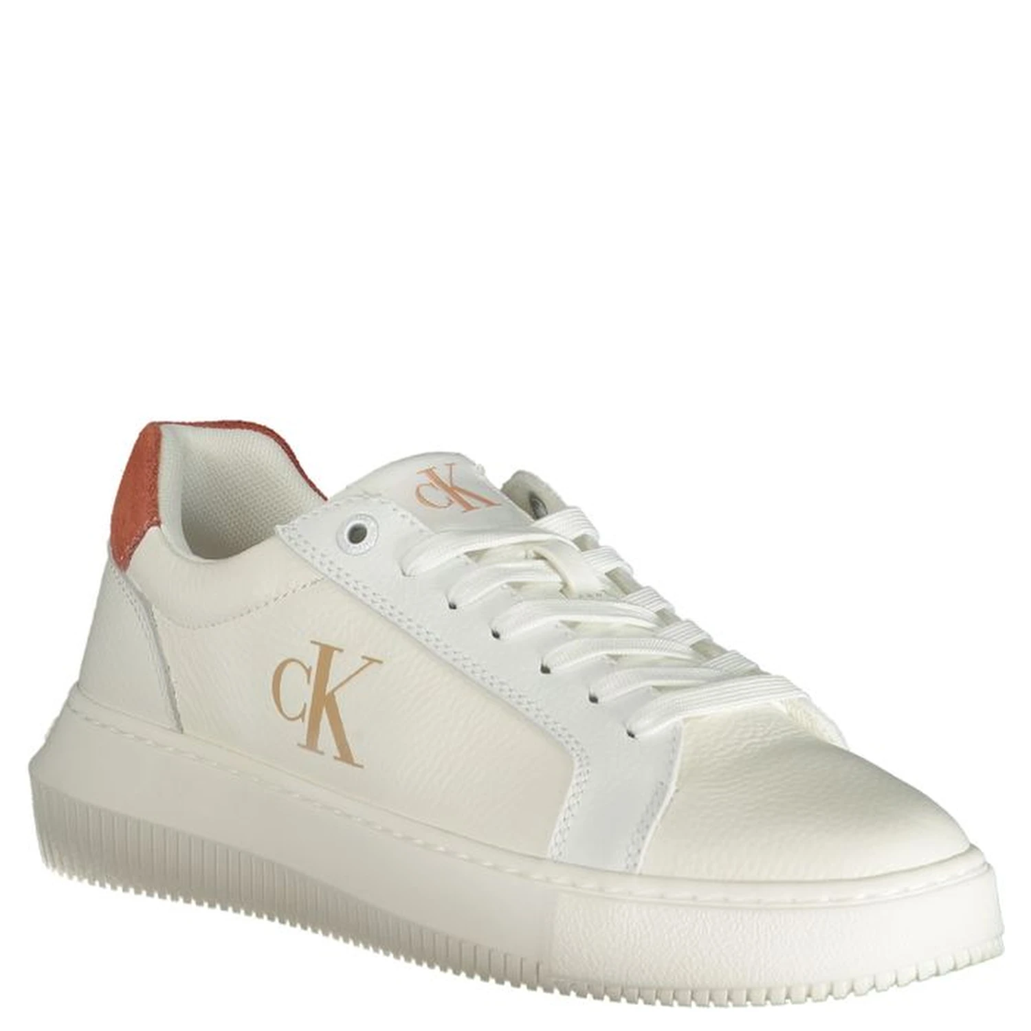 White Polyester Sneaker
