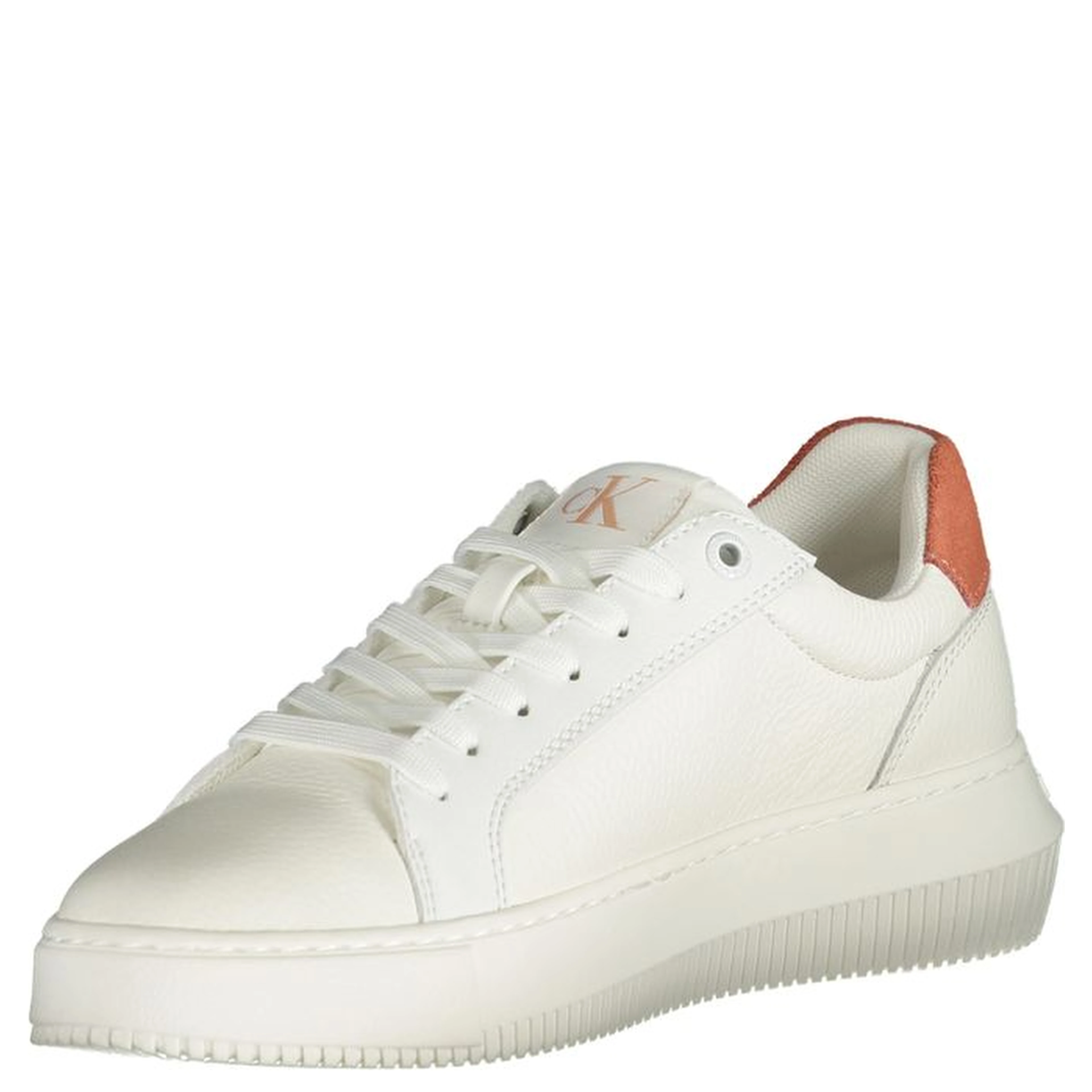White Polyester Sneaker