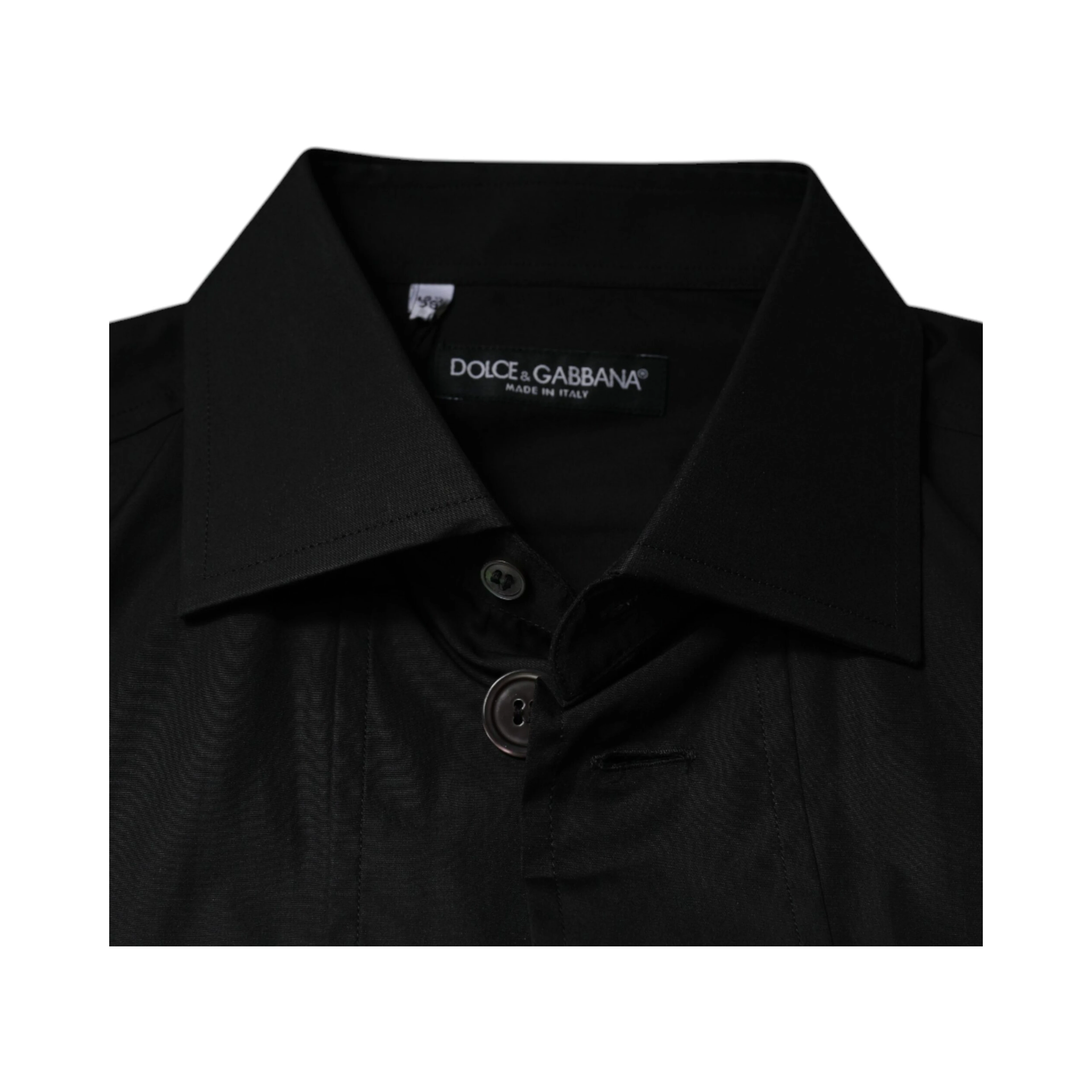 Black Cotton Formal Long Sleeves Dress Shirt